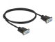 DELOCK Seriell Kabel RS-232 Sub-D9 Buchse zu Buchse Nullmodemmit sch malem Steckergeh�use 1m 1