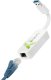 TECHLY USB3.0 RJ45 Adapter Weiss USB Stecker Typ A am Kabel auf RJ45 Netzgeschwindigkeit 10/100/1000 MBit/s 3