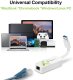 TECHLY USB3.0 RJ45 Adapter Weiss USB Stecker Typ A am Kabel auf RJ45 Netzgeschwindigkeit 10/100/1000 MBit/s 5