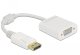 DELOCK Adapter DisplayPort 1.2 Stecker zu VGA Buchse weiß 1