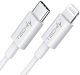 EFB Techly USB2.0 Anschlusskabel Typ C weiss 1m 1