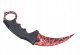 Nóż typu karambit CS:GO Crimson Web red 1