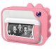 Aparat Natychmiastowy Cyfrowy 20mp Kamera 1080p + Mp3 Drukarka Druk ZdjĘĆ / P80 Różowy 3