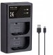 Podwójna Ładowarka Usb Do Lp-e6 N Nh Canon Eos R5 R6 R 5d 90d 6d 7d 80d K&f / Kf28.0007 2