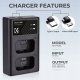 Podwójna Ładowarka Usb Do Np-fw50 Sony A6000 A6500 A6300 A6400 A7 R S Ii / Kf28.0009 3