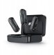 yesido KR17 Mikrofon MEMS 2szt. Klips Type-C, Wireless 2.4GHz, BLACK / CZARNY 1