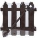 Palisada płotek ogrodowy brązowy border zestaw 10 szt. 30x30 cm 12