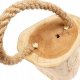 Stoper odbojnik ogranicznik do drzwi drewniany z liną 15 cm 8
