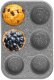 Forma do pieczenia dużych muffinek granitowa 6 szt. babeczek GRANDE 32x22 cm 1