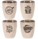 Kubki ceramiczne 160 ml 4 szt. 3