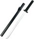 Drewniana Katana Miecz Do Zabawy Treningu Rekwizyt Czarny 70cm 3