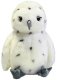 Pluszowa Sowa Ptak Pluszak Maskotka Przytulanka Biała 23cm 3