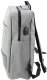 Plecak Miejski Biznesowy USB Przegroda Środkowa Szary 14L 2