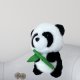 Pluszowa Maskotka Przytulanka Panda Z Bambusem 18cm 4