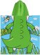 NAR20 RĘCZNIK PONCZO CROCODILE NILS AQUA 1