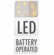 Ozdobny domek ceramiczny LED, 16 cm 1