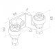 Uchwyt PSG 60.022 42mm górny do bram przesuwnych (2 rolki) 1