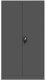 Abschließbarer Aktenschrank für Büro JAN, 900 x 1850 x 400 mm, anthrazit 6