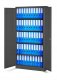 Abschließbarer Aktenschrank für Büro JAN, 900 x 1850 x 400 mm, anthrazit 10