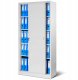 Aktenschrank, Schiebetürenschrank, Metallschrank KUBA, 900 x 1850 x 400 mm, grau 1