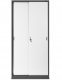 Aktenschrank, Schiebetürenschrank, Metallschrank KUBA, 900 x 1850 x 400 mm, anthrazit-weiß 4