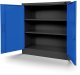 Kleiner Metallschrank BEATA, 900 x 930 x 400 mm, anthrazit-blau 2