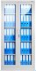 Diablo Chairs Aktenschrank Büroschrank Vitrinenschrank AMELIA, 900 x 1850 x 400 mm, grau 3