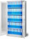 Diablo Chairs Aktenschrank Büroschrank Vitrinenschrank AMELIA, 900 x 1850 x 400 mm, grau 5