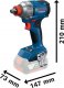 BOSCH ZESTAW COMBO 18V (GDX 18V-285 + GSR 185-LI) 2x2,0Ah L-CASE 2