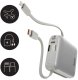 PowerBank 4w1 Bazic Fusion Mini 20000mAh kabel USB-C/Lightning szary 9