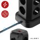 Przedłużacz 12w1 Rozdzielacz wieża ładująca Alogy ChargeTower Pro 2500W 8x gniazdo ładujące 3x USB.A 1x USB.C kabel 1.8m Czarny 11