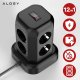 Przedłużacz 12w1 Rozdzielacz wieża ładująca Alogy ChargeTower Pro 2500W 8x gniazdo ładujące 3x USB.A 1x USB.C kabel 1.8m Czarny 1