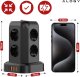 Przedłużacz 12w1 Rozdzielacz wieża ładująca Alogy ChargeTower Pro 2500W 8x gniazdo ładujące 3x USB.A 1x USB.C kabel 1.8m Czarny 2