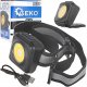 Latarka czołowa wstrząsoodporna z odblaskiem LED COB 3W 500mAh 500lm IP44 (240) 12