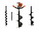 Świder spalinowy + wiertła(10cm,20cm,30cm) + adapter 50cm (1/2) 1