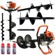 Świder spalinowy + wiertła(10cm,20cm,30cm) + adapter 50cm (1/2) 9