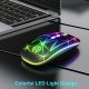 MYSZKA BEZPRZEWODOWA SLIM LED ŁADOWANA RGB BEZKLIKOWA USB 2.4Ghz AKUMULATOR 1