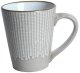MUG PRINT MET RIM BROWN 320ML 1
