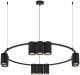 Lampa wisząca Domoletti PENDANT LIGHT PORI 10XGU10 ML0373 BLACK 1
