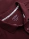 Męska jednokolorowa koszulka polo BASIC z dzianiny pique - bordowa V10 OM-POBS-0100 XXL 7