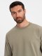 Męski t-shirt bawełniany LOOSE FIT z okrągłym dekoltem  khaki V8 OM-TSBC-0234 XXL 1