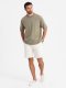 Męski t-shirt bawełniany LOOSE FIT z okrągłym dekoltem  khaki V8 OM-TSBC-0234 XXL 2