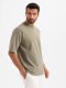 Męski t-shirt bawełniany LOOSE FIT z okrągłym dekoltem  khaki V8 OM-TSBC-0234 XXL 3