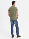 T-shirt męski klasyczny bawełniany BASIC - khaki V6 OM-TSBS-0236 S 4