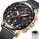 ZEGAREK MĘSKI LIGE KLASYCZNY ELEGANCKI CHRONOGRAF DATOWNIK 4 KOLORY+PUDEŁKO 14