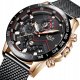 ZEGAREK MĘSKI LIGE KLASYCZNY ELEGANCKI CHRONOGRAF DATOWNIK 4 KOLORY+PUDEŁKO 1