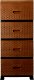 Komoda RATTAN- mix*/ 38X45X90/ 3