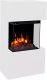 Aflamo Kominek elektryczny TEXEL 3D Biały + DŹWIĘK - 5