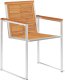 vidaXL 5-elementowy zestaw do jadalni w ogrodzie z litego drewna akacjowego, Stół do jadalni na świeżo 180x90x75 cm z litego drewna akacjowego 6