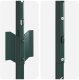 vidaXL Słupy ogrodzeniowe 44 szt. U-Channel zielone 140 cm stalowe (3335919) 5
